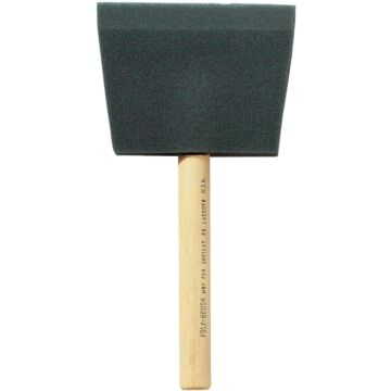 Jen 4 In. Poly Foam Brush with Wood Handle