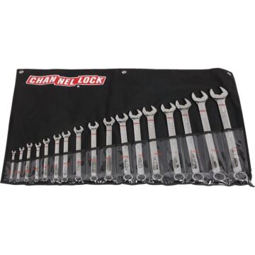 Channellock Standard 12-Point Combination Wrench Set (17-Piece)