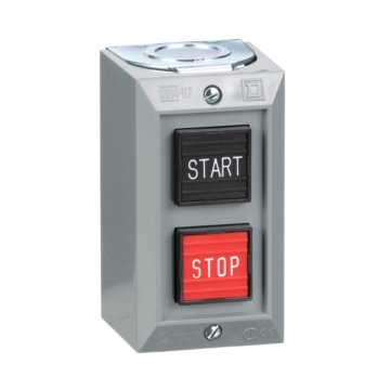 Schneider Electric Complete control station, Harmony 9001B, 2 push buttons START/STOP, 5A, 600V AC, 1NO + 1NC, NEMA 1