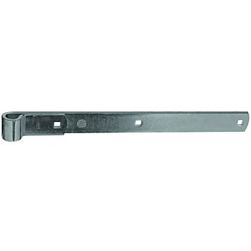 National Hardware N168-336 Strap Hinge, 1/4 in Thick Leaf, Steel, Zinc, 200 lb