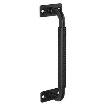 National Hardware N166-032 Industrial Gate Pull, 8-13/16 in L Handle, Zinc Alloy, Black