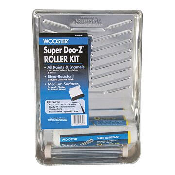 WOOSTER Paint Roller Kit (3pc) 9 in. x 3/8 in. Nap