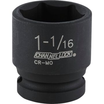 Channellock 1/2 In. Drive 1-1/16 In. 6-Point Shallow Standard Impact Socket