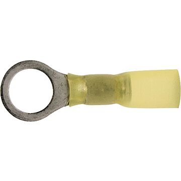 CALTERM 65726 Ring Terminal, 12 to 10 AWG Wire, Copper Contact, Yellow