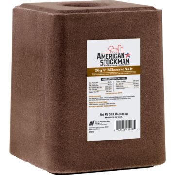 Champions Choice American Stockman 50 Lb. Trace Mineralized Salt Block
