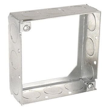 Southwire 53151-1/2-UPC Extension Ring, 4 in L, 12-Knockout, Steel, Silver, Galvanized