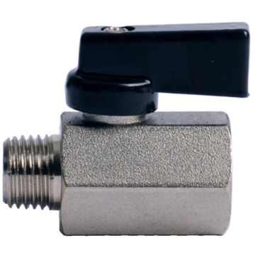 1/4 MXF CHROME ECONOMY MINI BALL VALVE