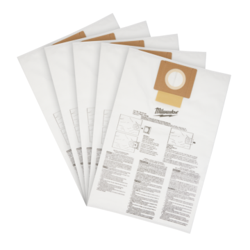 Milwaukee Fleece Dust Bags (5PK) - 6 Gallon