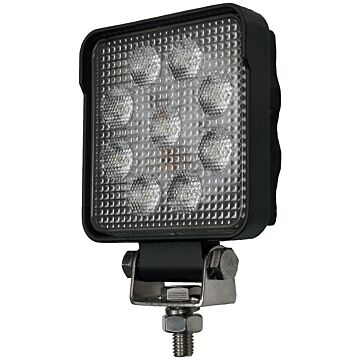 Peterson Pedestal Square Work Light w/ Stripped Leads (White) 4 in. x 4 in.