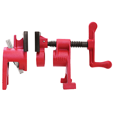 Bessey Tools H-Series Pipe Clamp Fixture set for use with 3/4 Inch Black Pipe