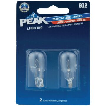 PEAK 912 12.8V Incandescent Automotive Bulb (2pk)