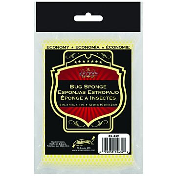 SM ARNOLD 85-439 Bug Remover Sponge, 5 in L, 4 in W, 1 in Thick, Polyester