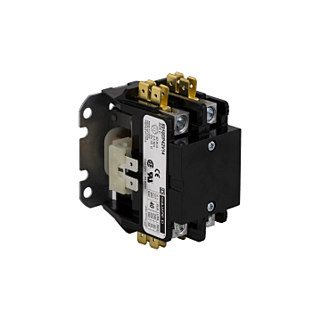 Square D Definite Purpose Contactor Type DP 20A, 2-Pole, 24VAC@50/60Hz