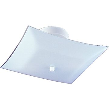 Boston Harbor Ceiling Light Fixture, 2-Lamp, CFL Lamp, White Fixture