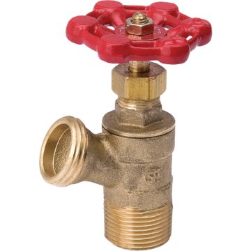 ProLine 3/4 In. MIP x 3/4 In. Hose Thread Brass Boiler Drain with Stuffing Box