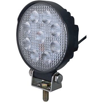 Peterson Pedestal Round Work Light w/ Stripped Leads (White) 4.2 in.