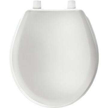 Bemis Mayfair Round White Plastic Toilet Seat