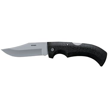 GERBER 46069 Folding Knife, 3.76 in L Blade, 420HC Stainless Steel Blade, Comfort Grip, Tacky Handle, Black Handle