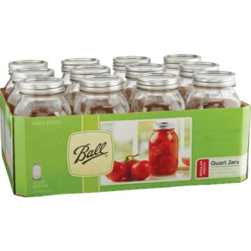 Ball 1 Qt. Regular Mouth Mason Jar (12-Count)