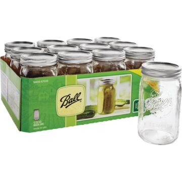 Ball 1 Quart Wide Mouth Mason Canning Jar (12-Count)