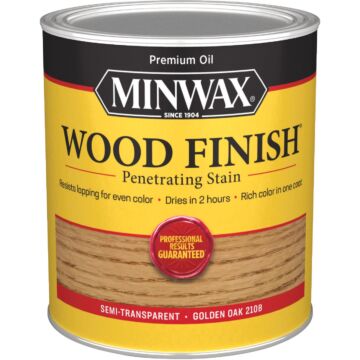Minwax Wood Finish Penetrating Stain, Golden Oak, 1 Qt.