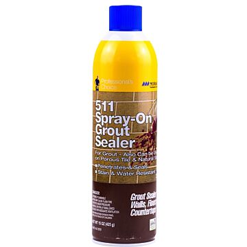 Miracle Sealants 511 Spray-On Grout Sealer, Clear 15oz