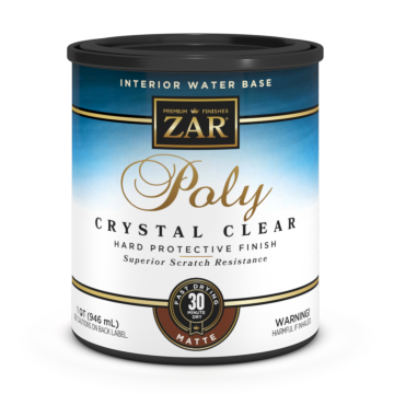 MATTE - ZAR INT WATERBASE POLY CRYSTAL CLEAR