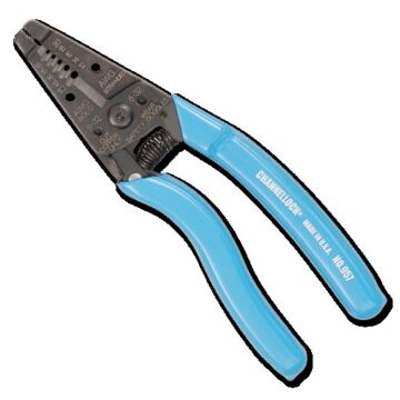 Channellock 7" Wire Stripper, 10to20 AWG Strip, Cut, Curved