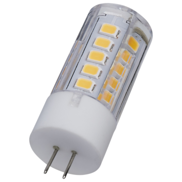 Satco 3 Watt Mini LED - G4 Base - 3000K - Clear Finish - 12 Volt