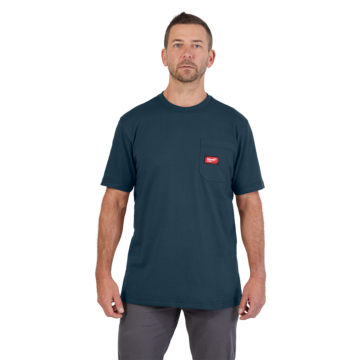 Milwaukee GRIDIRON™ Pocket T-Shirt - Short Sleeve Blue