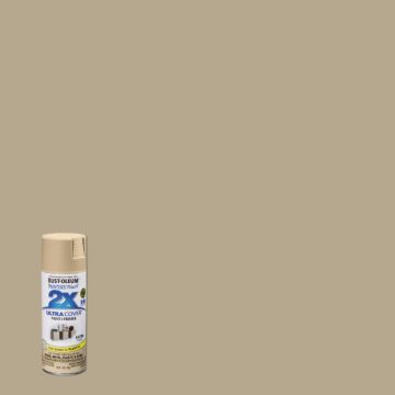 Rust-Oleum Painter's Touch 2X Ultra Cover 12 Oz. Satin Paint + Primer Spray Paint, Fossil