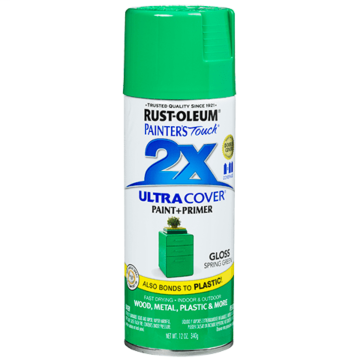 Painter's Touch® 2X Ultra Cover® Spray Paint - 2X Ultra Cover Gloss Spray - 12 oz. Spray - Gloss Spring Green
