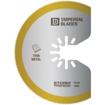 Imperial Blades ONE FIT 3-1/8 In. Titanium High-Speed Steel Storm Oscillating Blade