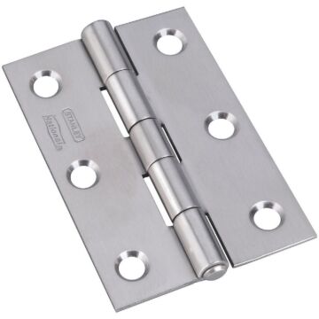National 3 In. Stainless Steel Narrow Tight-Pin Hinge (2-Pack)