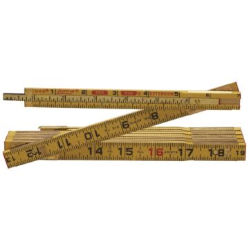 Lufkin Red End 6 Ft. x 5/8 In. Wood Folding Rule with Hook