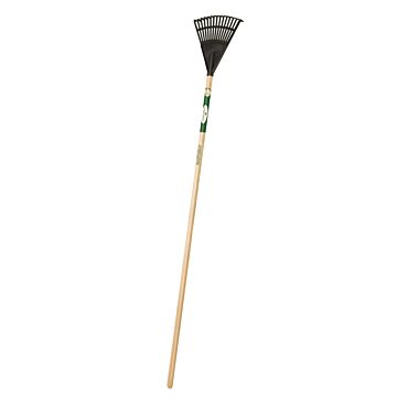 Landscapers Select 34589 Shrub Rake, 15 -Tine, Poly Tine, Wood Handle, 48 in L Handle