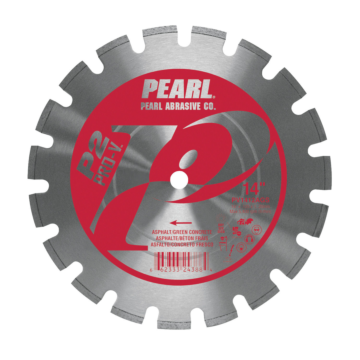 Pearl Abrasives P2™ Pro-V™ Asphalt and Green Concrete Blade 14" x .125" x 1", 20mm PV1412AGS