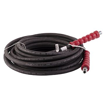 Propulse 3/8 in MNPT 3/8 in High-Abrasion-Resistant Non Marking Pressure Washer Hose