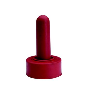 Little Giant Products 1 in Dia x 4 in L Rubber Material Red Color Calf-On Nipple