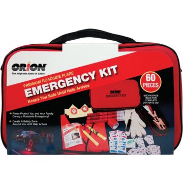 Orion Premium Emergency Road Kit (60-Piece)
