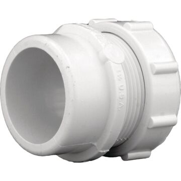 Charlotte Pipe 1-1/2 In. x 1-1/2 In. or 1-1/4 In. SPG x Tubular PVC Waste Adapter