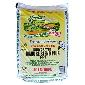 Kreider Farms 99990040 40 lb Composted Manure Blend Plus