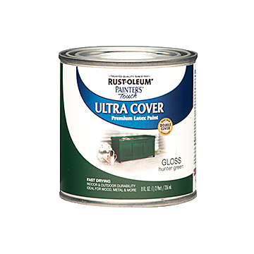 Painter's® Touch Ultra Cover - Ultra Cover Multi-Purpose Gloss Brush-On Paint - Half Pint - Hunter Green