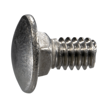 1/4"-20" x 1/2" 18-8 Stainless Steel Coarse Thread Carriage Bolts