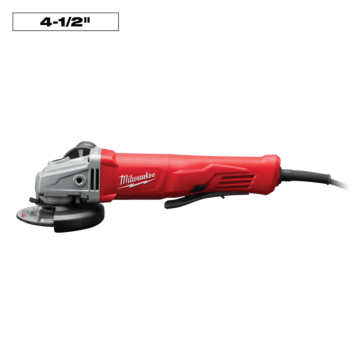 Milwaukee 11 Amp Corded 4-1/2 in. Small Angle Grinder with Lock-On Paddle Switch