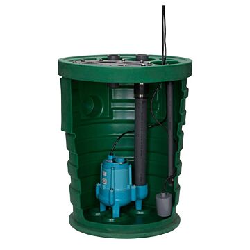 Little Giant Pump Simplex Sewage Basin Kit Float