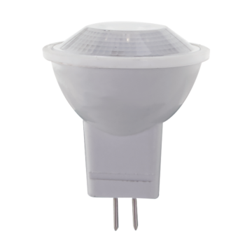 Satco 2 Watt MR11 LED - GU4 base - 3000K - 12 Volt - 36 deg. Beam Angle - 2-Card