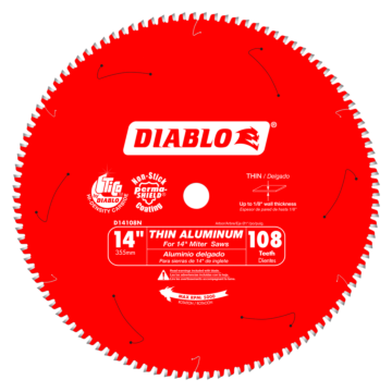 14 in. x 108 Tooth Thin Aluminum Cutting Saw Blade