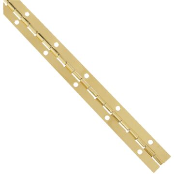 National Steel 1-1/16 In. x 12 In. Bright Brass Continuous Hinge