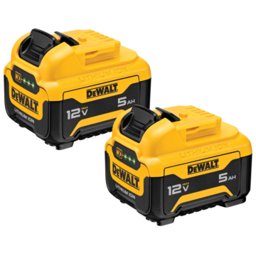 DEWALT 12V MAX* 5.0Ah Lithium Ion Batteries (2-Pack)